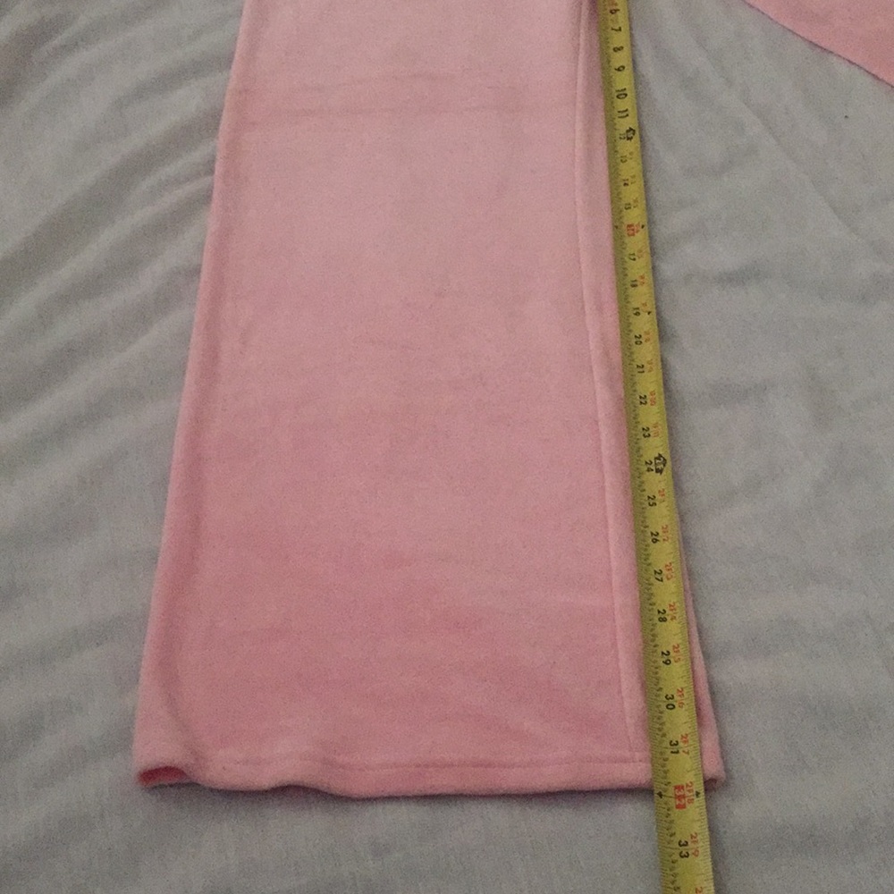 ‼️SALE‼️Juicy Couture Velour Petal Pink Pant Royal NWT XL - Picture 5 of 7